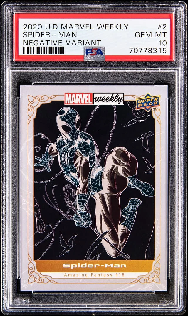 2020 Upper Deck Spider-Man Marvel Weekly Negative Variant #2 card image