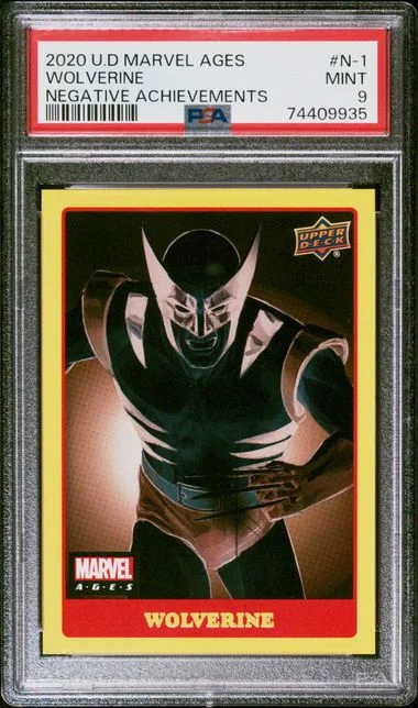 2020 Upper Deck Wolverine Marvel Ages Negative Achievements #N-1 card image