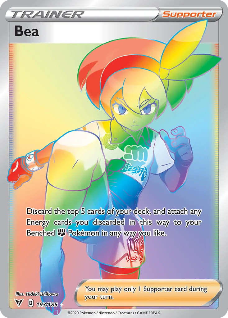 2020 Vivid Voltage Bea #180/185 Rare Ultra card image