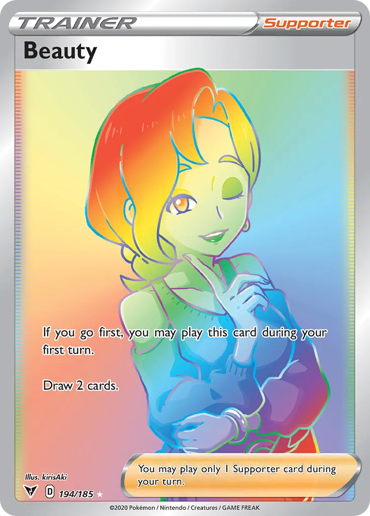 2020 Vivid Voltage Beauty #194/185 Rare Rainbow card image