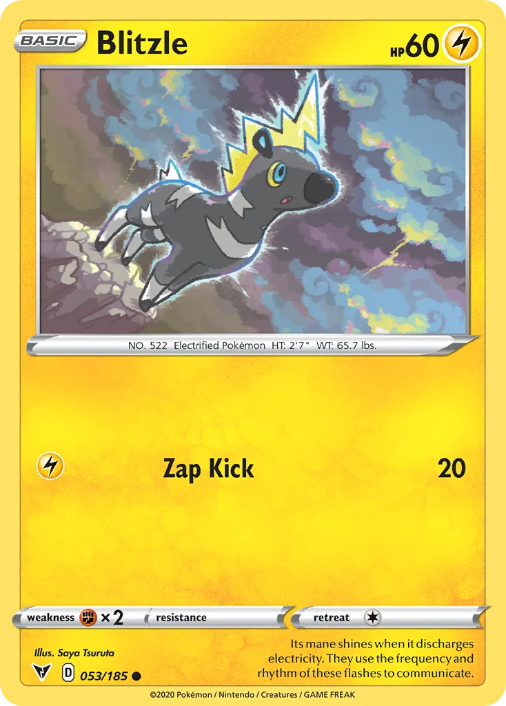 2020 Vivid Voltage Blitzle Common #053/185 Common card image