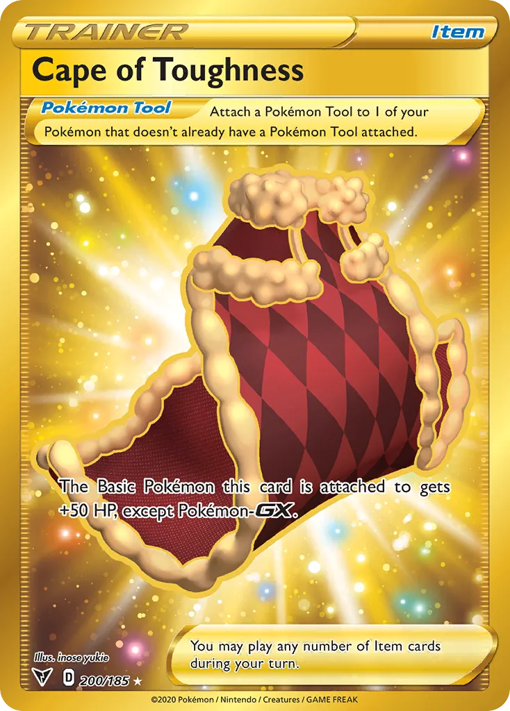 2020 Vivid Voltage Cape of Toughness #200/185 Rare Secret card image