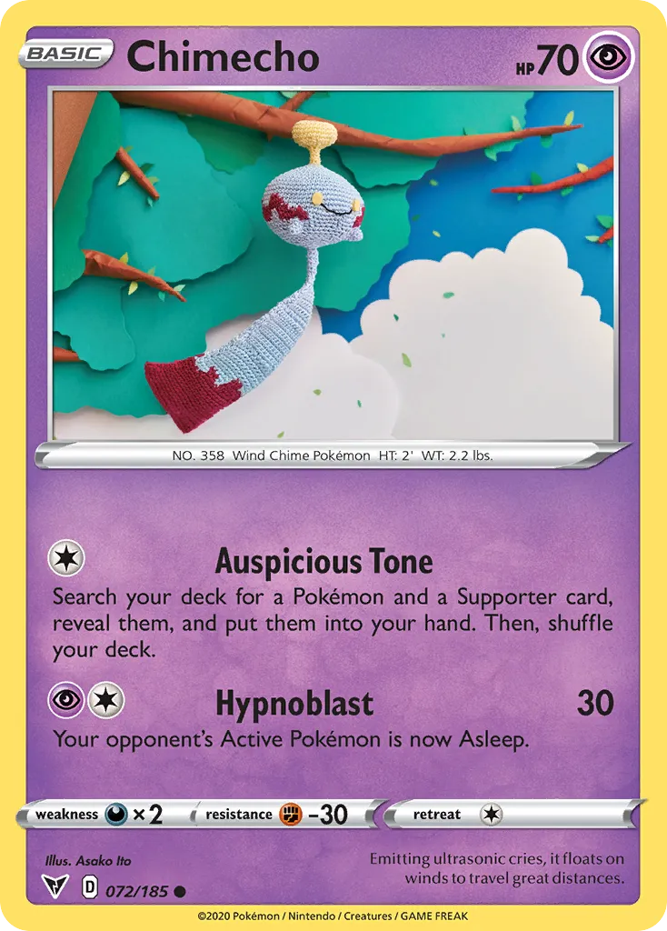 2020 Vivid Voltage Chimecho #072/185 Common card image