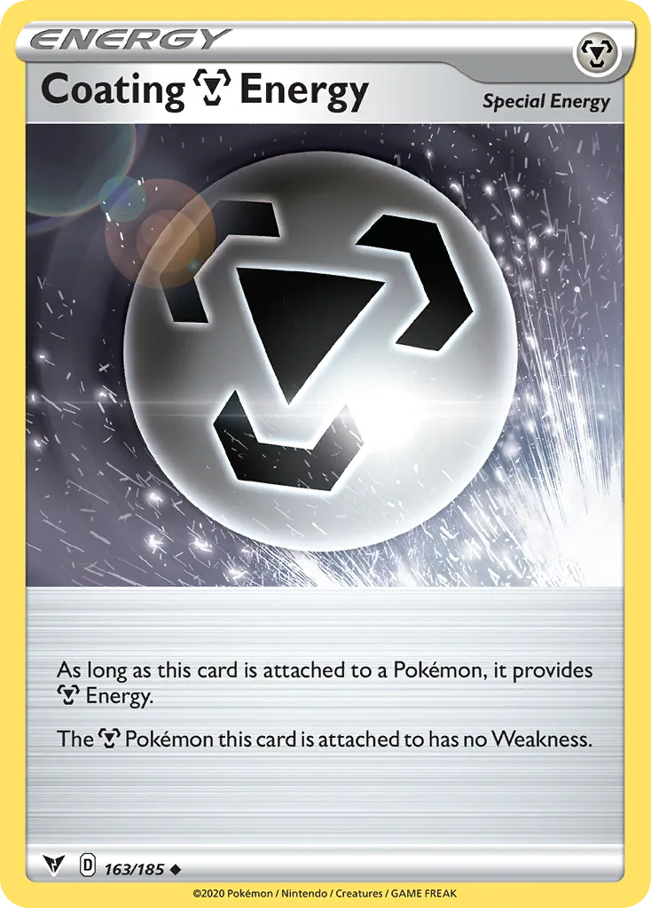 2020 Vivid Voltage Coating Metal Energy #163/185 Uncommon card image