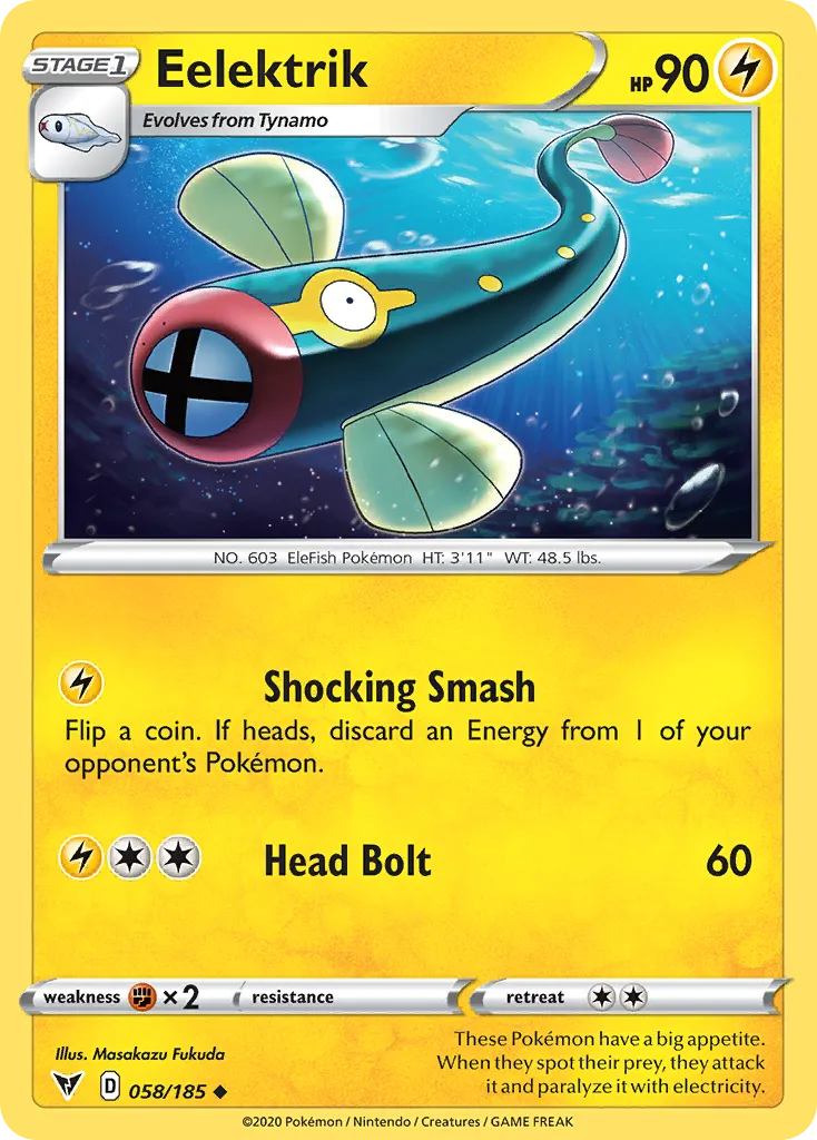 2020 Vivid Voltage Eelektrik #058/185 Uncommon card image