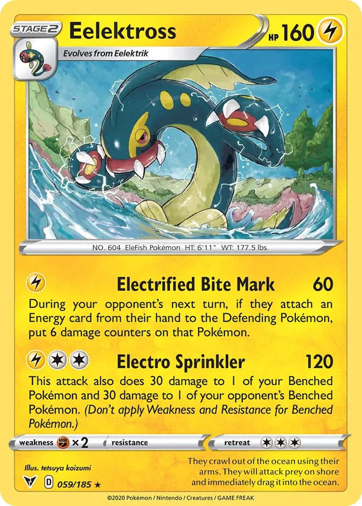 2020 Vivid Voltage Eelektross #059/185 Rare card image