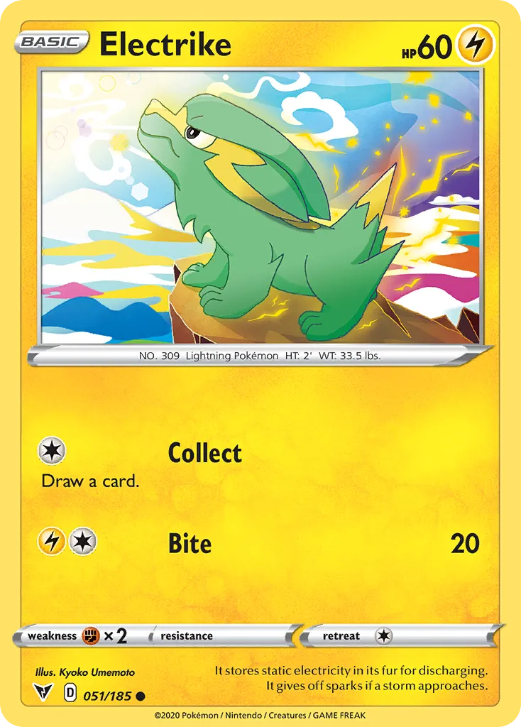 2020 Vivid Voltage Electrike Common #051/185 Common card image