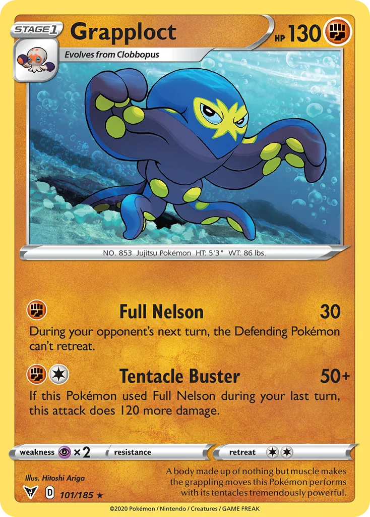 2020 Vivid Voltage Grapploct Rare #101/185 Rare card image