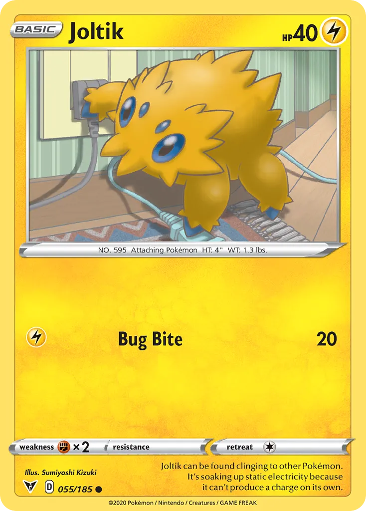 2020 Vivid Voltage Joltik #055/185 Common card image