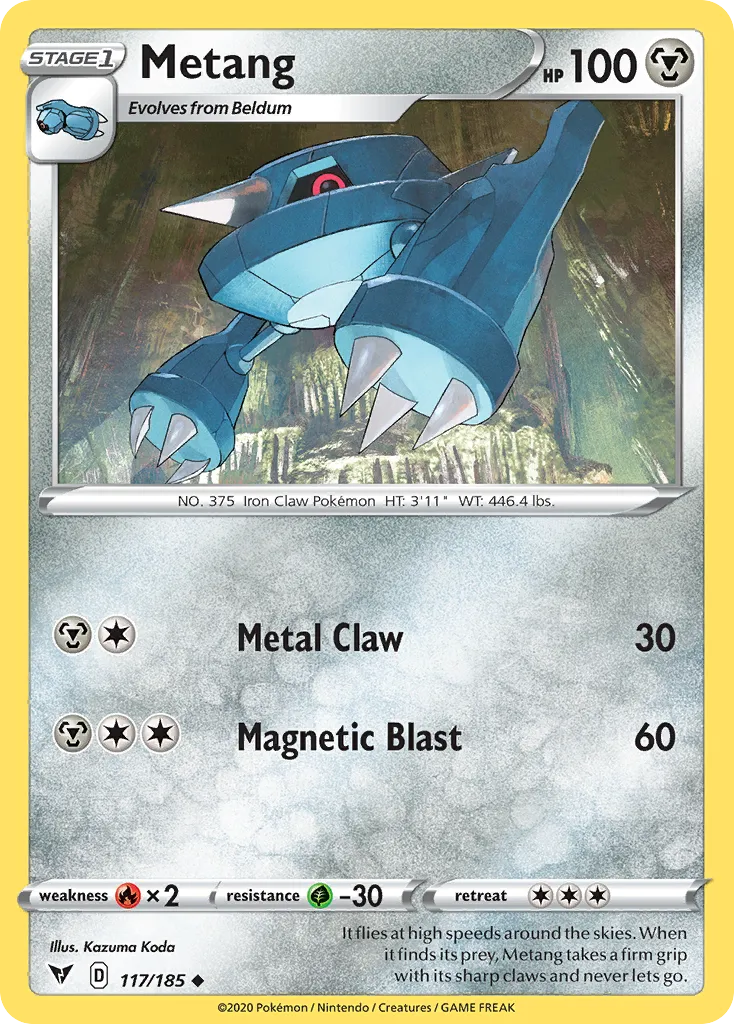 2020 Vivid Voltage Metang #117/185 Uncommon card image