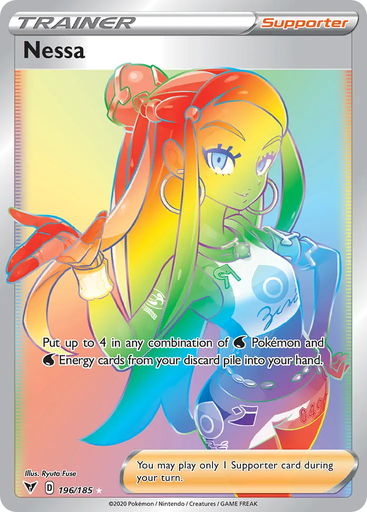 2020 Vivid Voltage Nessa #183/185 Rare Ultra card image