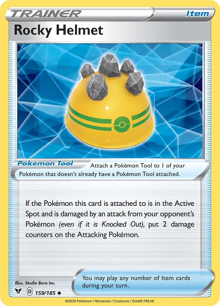 2020 Vivid Voltage Rocky Helmet #159/185 Uncommon card image