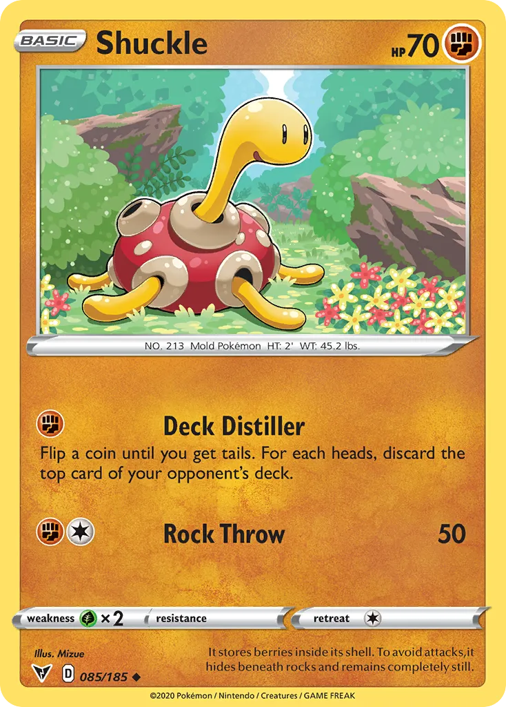 2020 Vivid Voltage Shuckle Uncommon #085/185 Uncommon card image