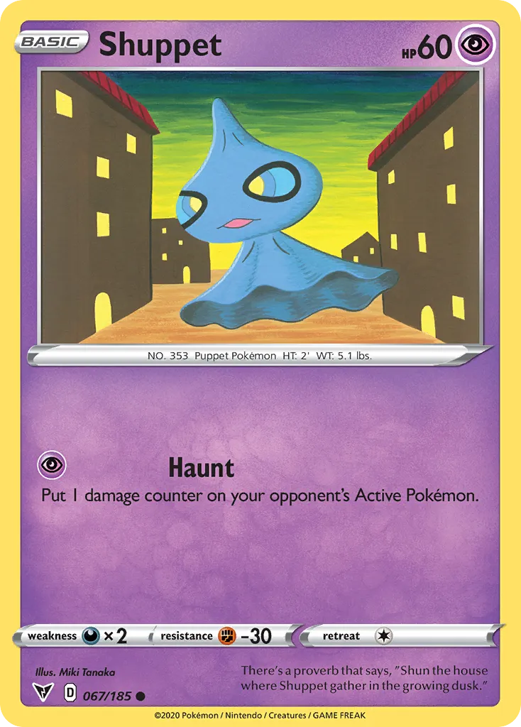 2020 Vivid Voltage Shuppet Common #067/185 Common card image