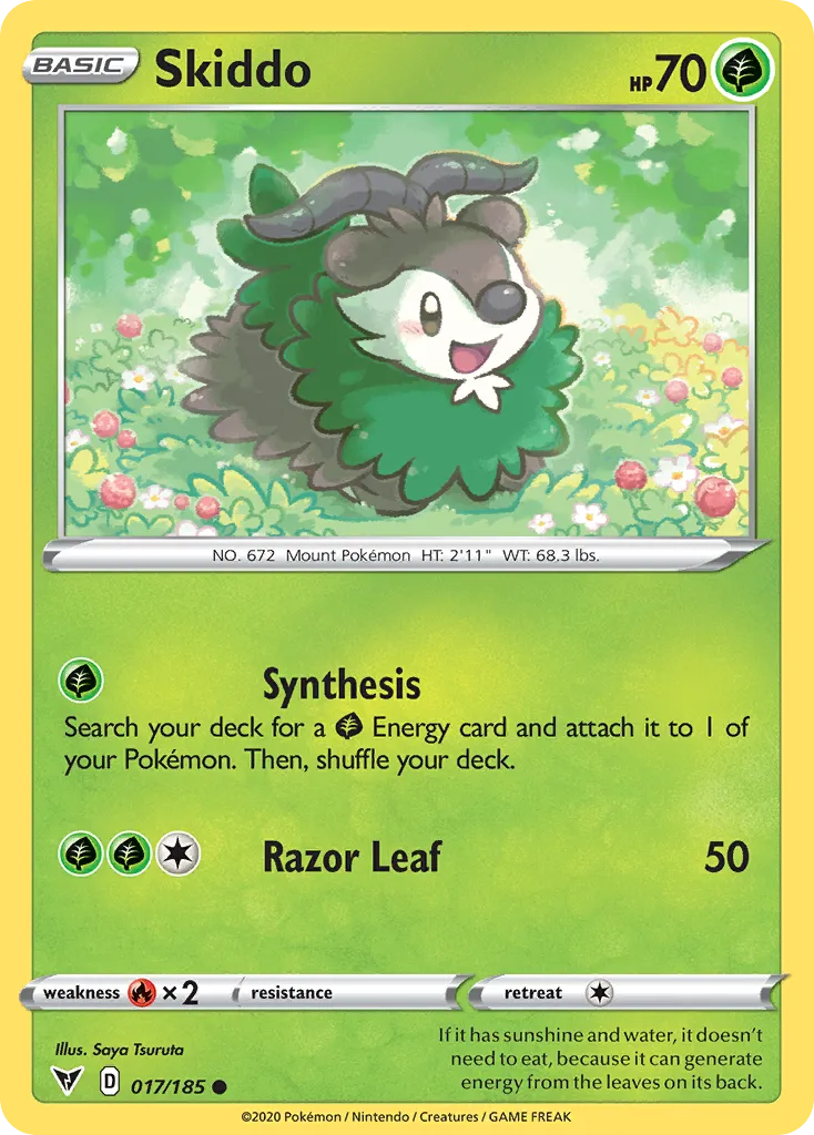 2020 Vivid Voltage Skiddo Common #017/185 Common card image
