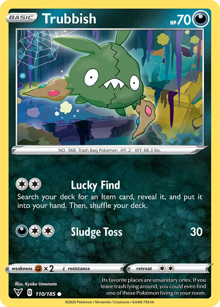 2020 Vivid Voltage Trubbish #110/185 Common card image