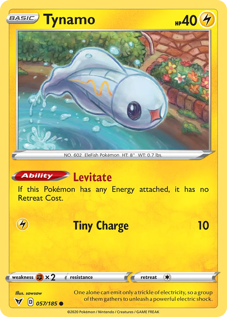 2020 Vivid Voltage Tynamo #057/185 Common card image