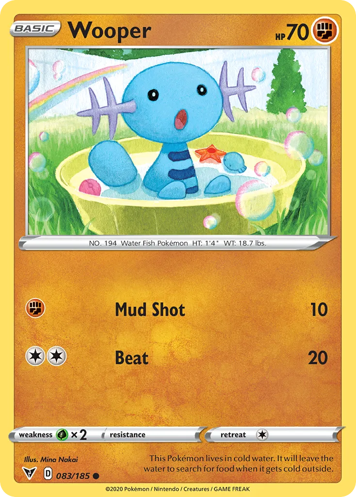 2020 Vivid Voltage Wooper Common #083/185 Common card image