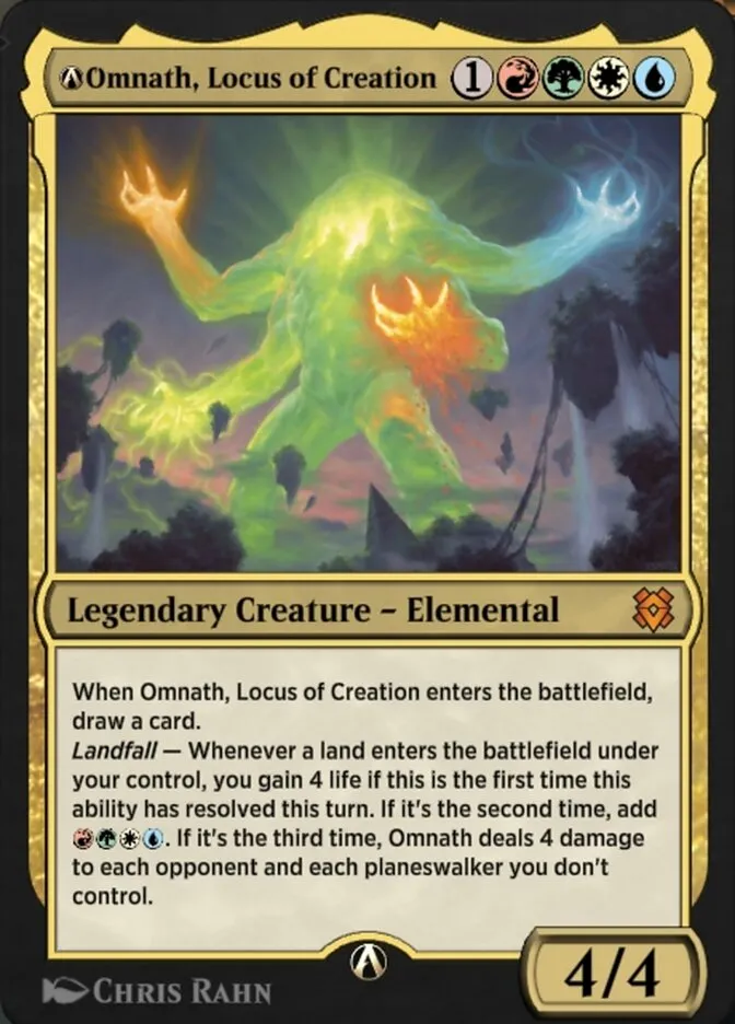 2020 Zendikar Rising A-Omnath, Locus of Creation mythic #A-232 unlisted card image