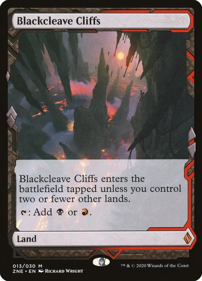 2020 Zendikar Rising Expeditions Blackcleave Cliffs mythic #13 unlisted card image