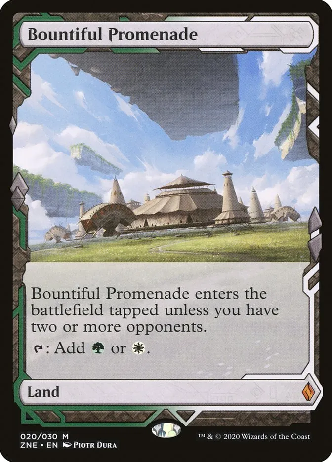 2020 Zendikar Rising Expeditions Bountiful Promenade mythic #20 unlisted card image