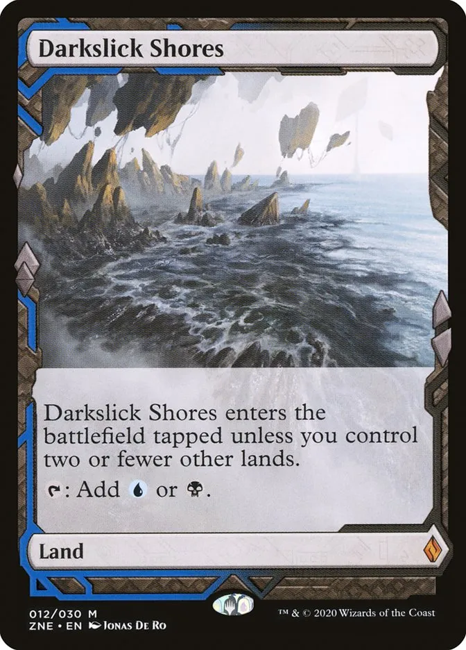 2020 Zendikar Rising Expeditions Darkslick Shores mythic #12 unlisted card image