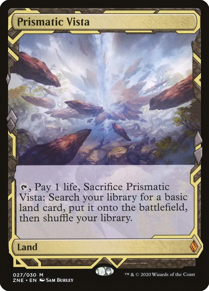 2020 Zendikar Rising Expeditions Prismatic Vista mythic #27 unlisted card image