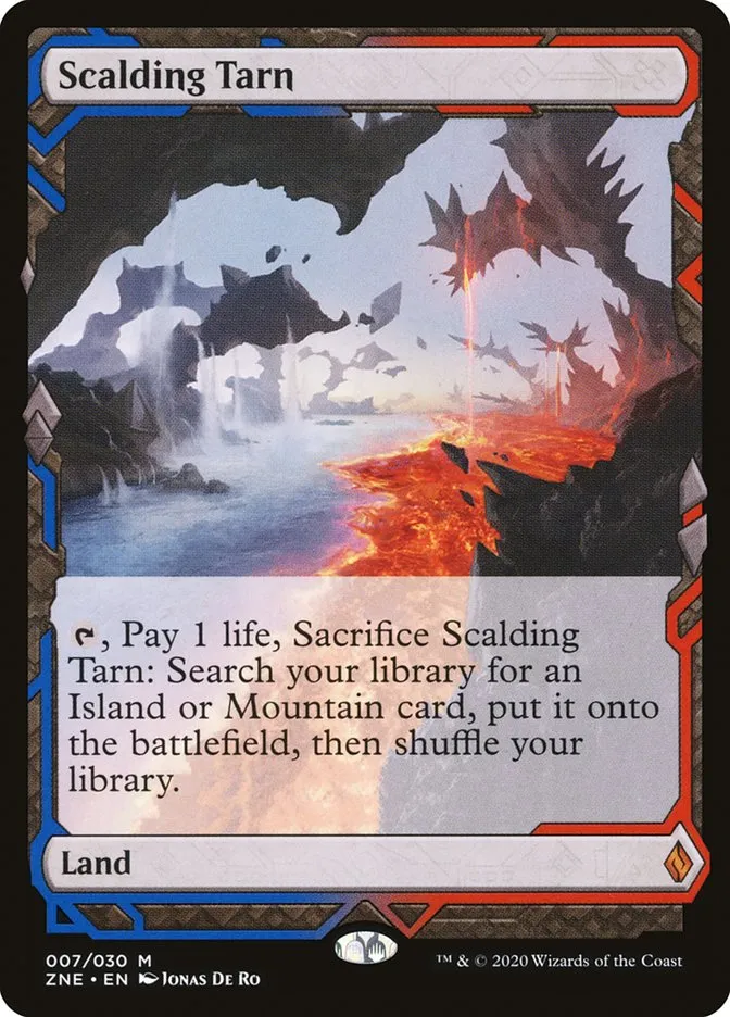2020 Zendikar Rising Expeditions Scalding Tarn mythic #7 unlisted card image