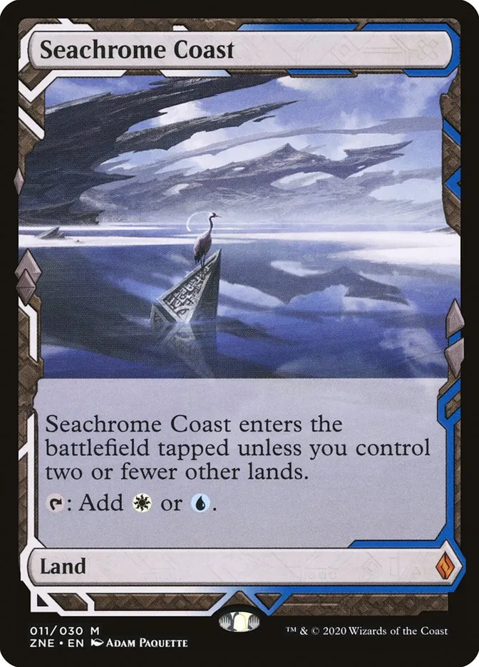 2020 Zendikar Rising Expeditions Seachrome Coast mythic #11 unlisted card image