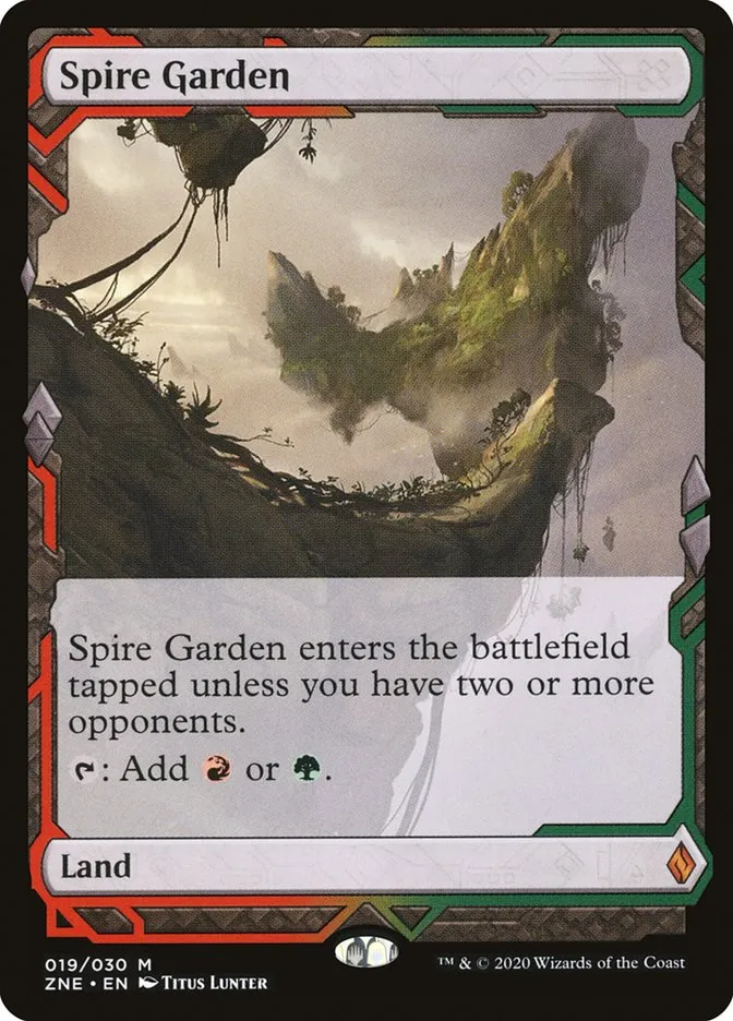 2020 Zendikar Rising Expeditions Spire Garden mythic #19 unlisted card image