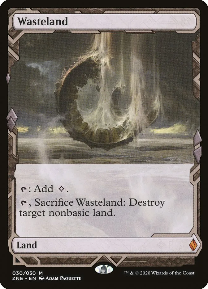 2020 Zendikar Rising Expeditions Wasteland mythic #30 unlisted card image