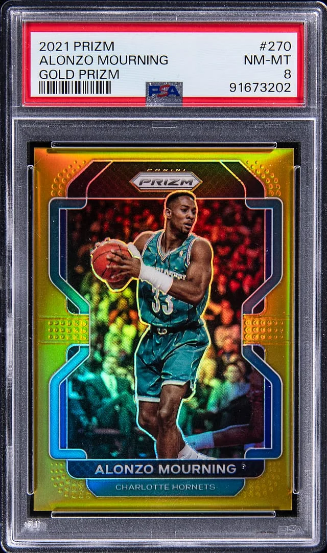 2021-21 Panini Prizm Alonzo Mourning Gold Prizm #270 card image