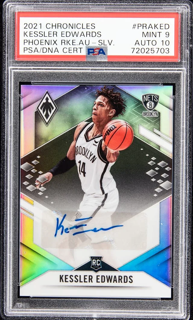 2021-22 Chronicles Kessler Edwards Phoenix Autograph Silver #PRAKED card image