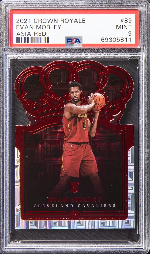 2021-22 Crown Royale Evan Mobley Asia Red #89 card image