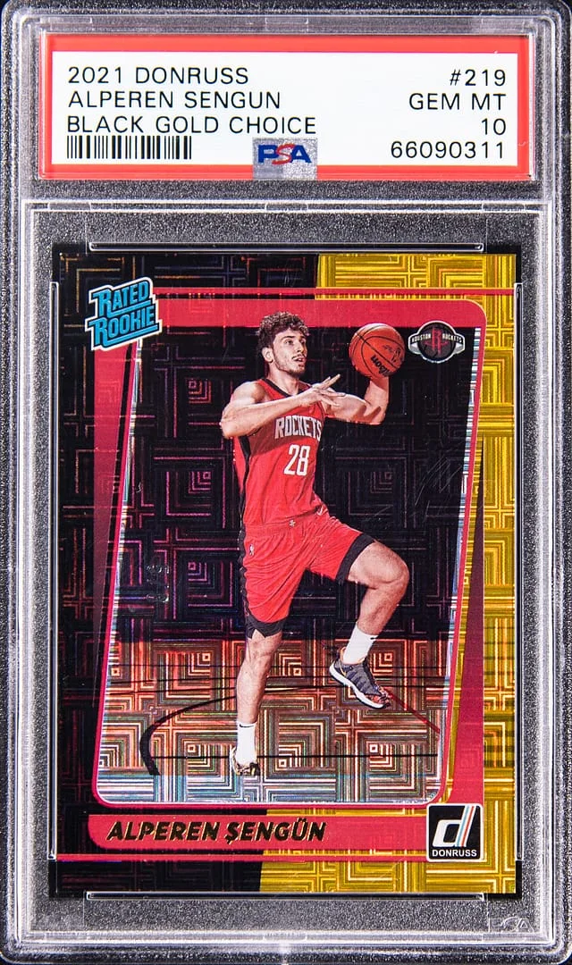 2021-22 Donruss Alperen Sengun Black Gold Choice #219 card image