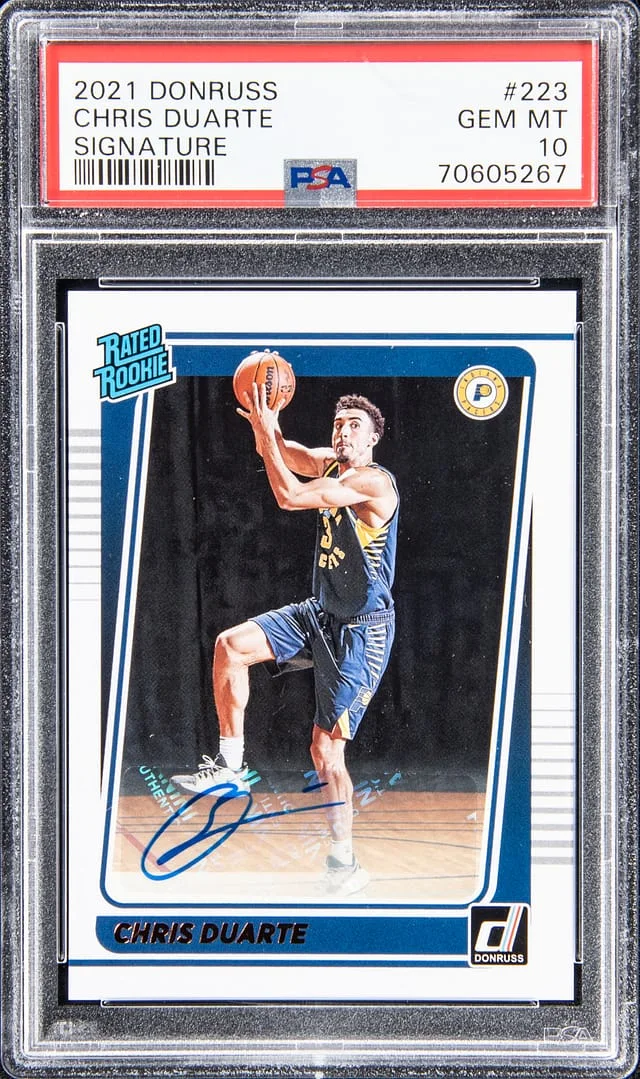 2021-22 Donruss Chris Duarte Signature #223 card image