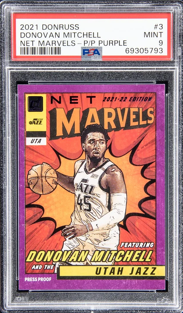 2021-22 Donruss Donovan Mitchell Net Marvels #3 card image