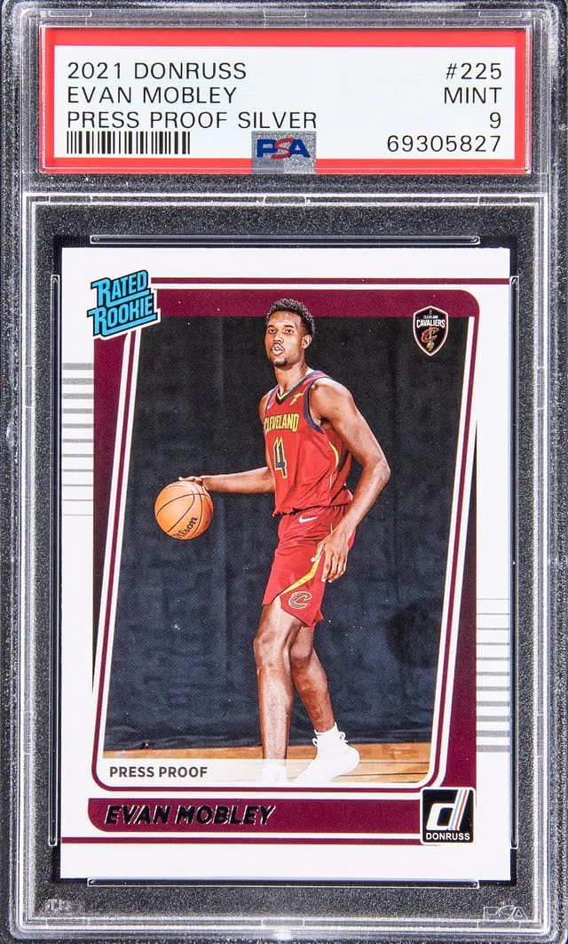 2021-22 Donruss Evan Mobley Press Proof Silver #225 card image