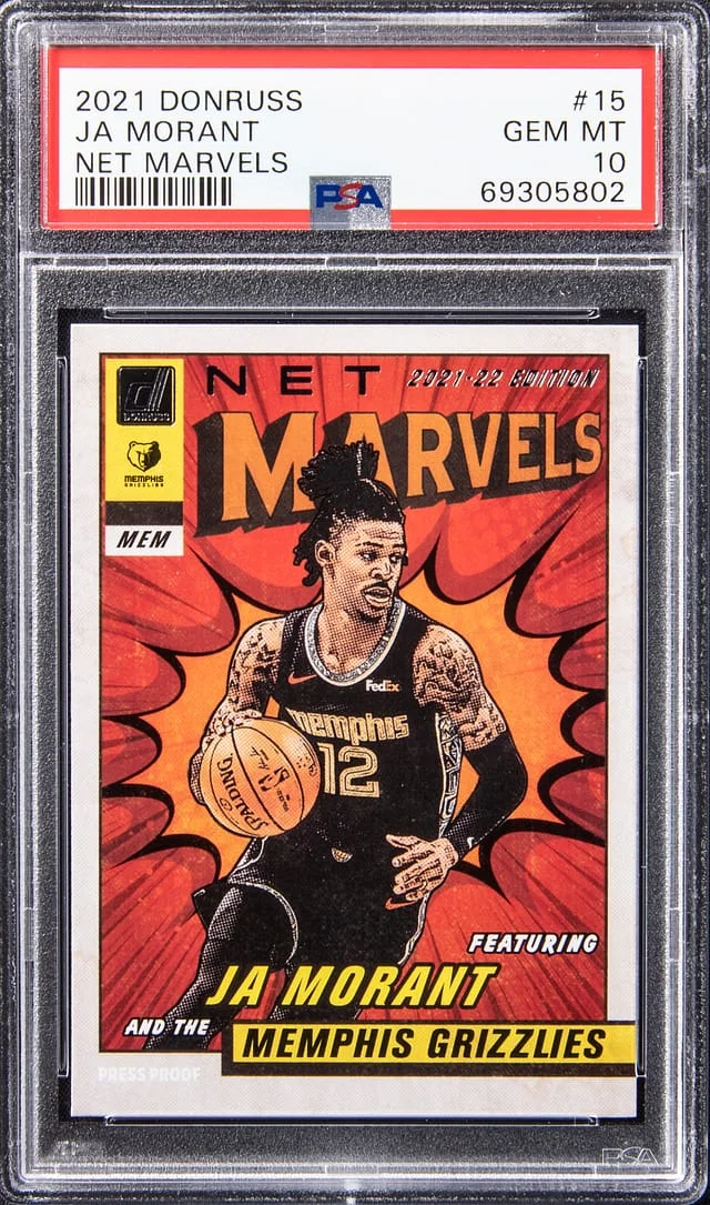 2021-22 Donruss Ja Morant Net Marvels #15 card image