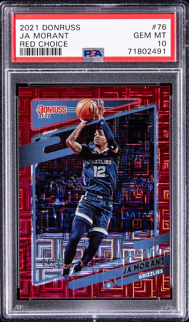 2021-22 Donruss Ja Morant Red Choice #76 card image