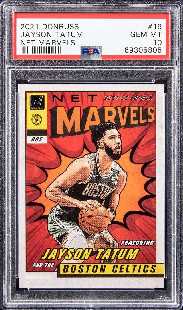 2021-22 Donruss Jayson Tatum Net Marvels #19 card image