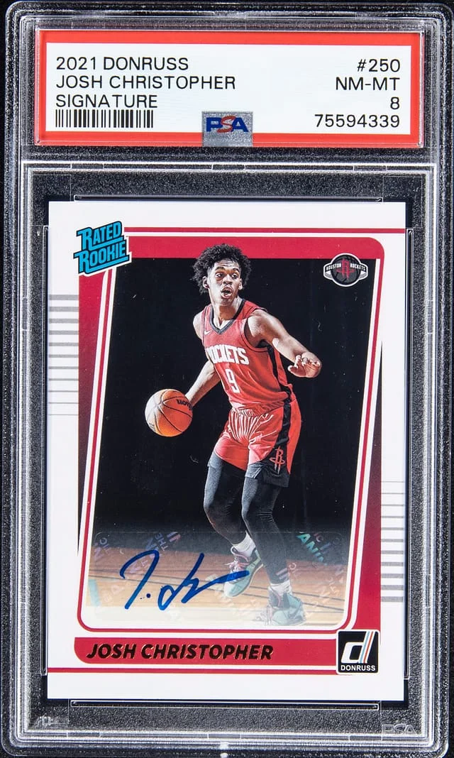 2021-22 Donruss Josh Christopher Signature #250 card image