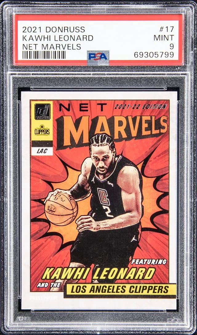 2021-22 Donruss Kawhi Leonard Net Marvels #17 card image