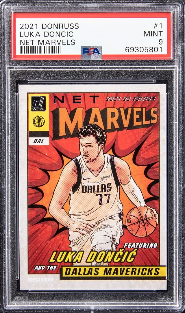 2021-22 Donruss Luka Doncic Net Marvels #1 card image