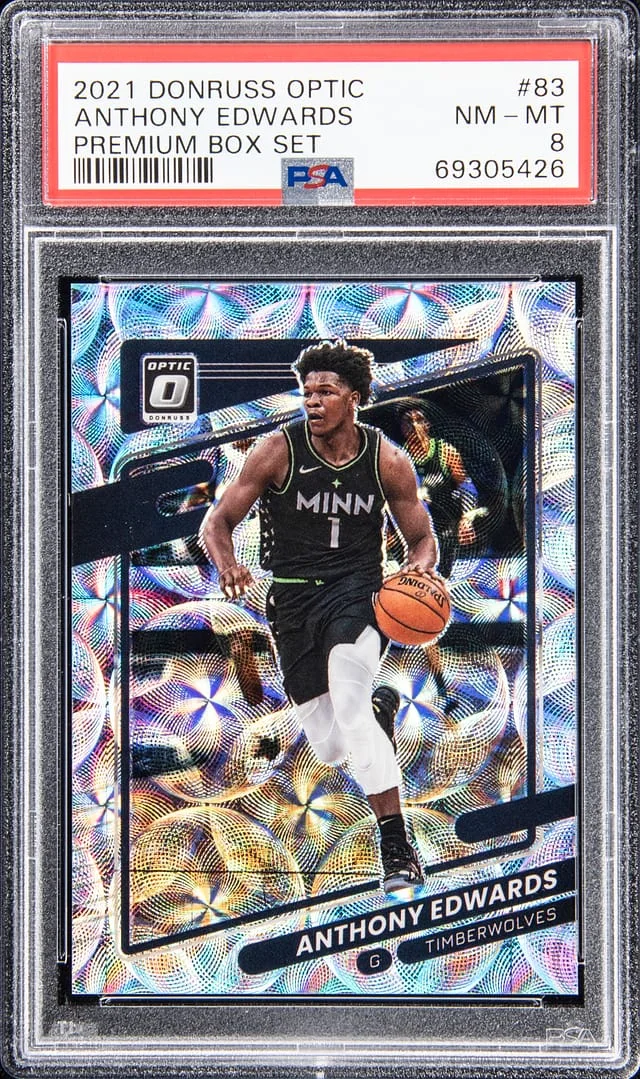 2021-22 Donruss Optic Anthony Edwards Premium Box Set #83 card image