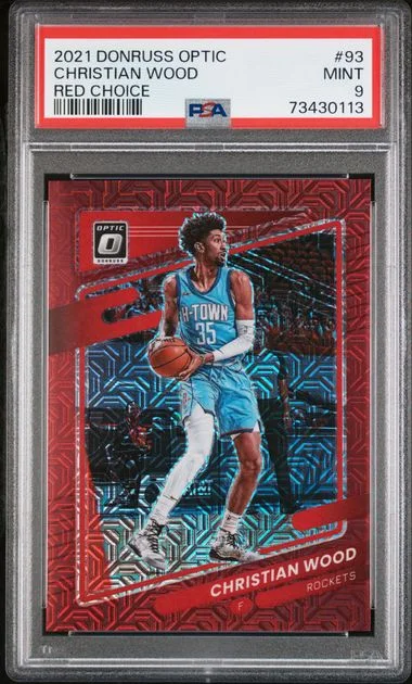2021-22 Donruss Optic Christian Wood Red Choice #93 card image
