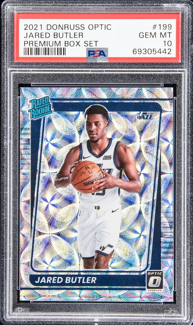 2021-22 Donruss Optic Jared Butler Premium Box Set #199 card image