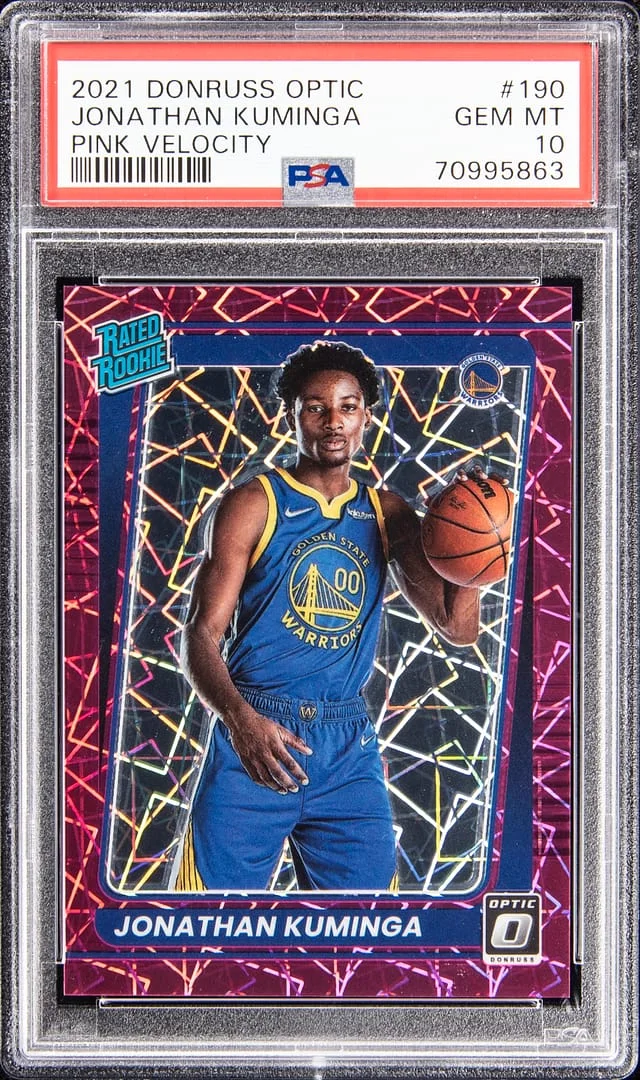 2021-22 Donruss Optic Jonathan Kuminga Premium Box Set #190 card image