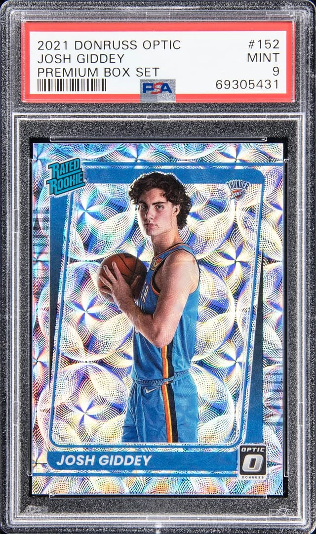 2021-22 Donruss Optic Josh Giddey Premium Box Set #152 card image