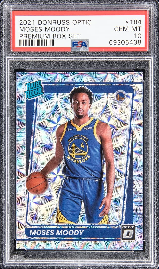 2021-22 Donruss Optic Moses Moody Premium Box Set #184 card image
